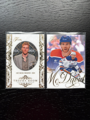 2025-26 Flair Trophy Room #TR2 + #47 Connor McDavid