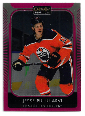 2021-22 O-Pee-Chee Platinum Matte Pink #148 Jesse Puljujärvi