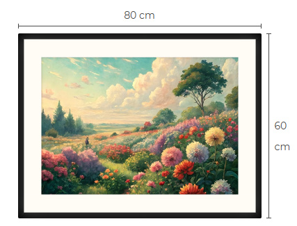 Uusi Kukkapelto maisema taulu 60 cm x 80 cm