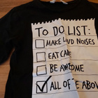 Musta trikoopaita koko 122/128 , to do list - pikkukuva 3