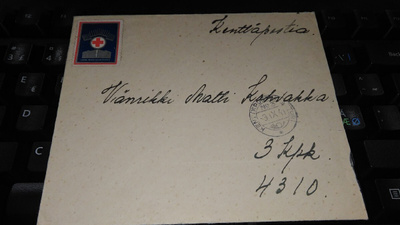 KP-kuori Lapin invalidien hyväksi merkllä 1941 26/7