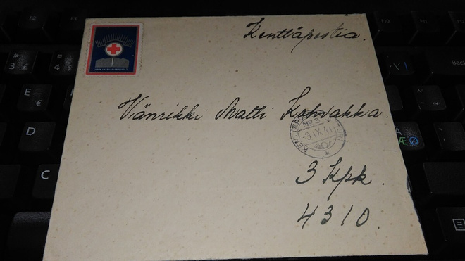 KP-kuori Lapin invalidien hyväksi merkllä 1941 26/7
