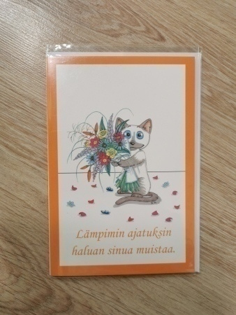 2-osainen kortti ihmiselle josta pidät