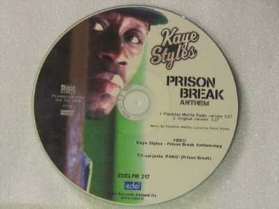 Kaye Styles • Prison Break Anthem PROMO CDr-Single