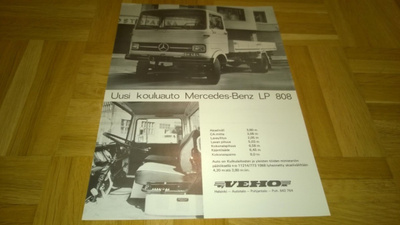 Esite Mercedes LP 808, kuorma-auto, noin 1968