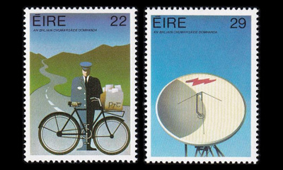 Irlanti 520-1 ** Maailman tietoliikennevuosi (1983)