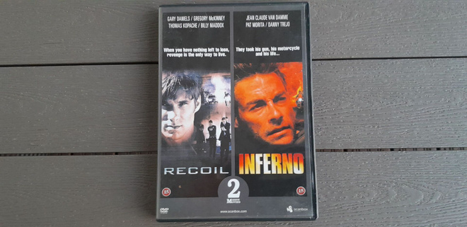 DVD: Recoil (Gary Daniels 1998) + Inferno (J-C Van Damme 199