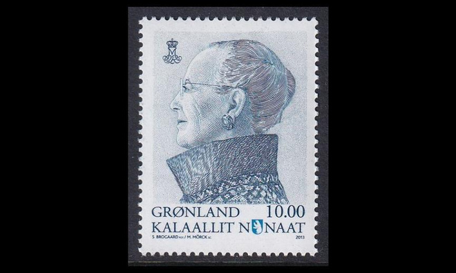 Grönlanti 649 ** Margrethe II 10 Kr (2013)