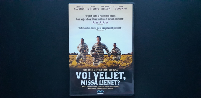 DVD: Voi Veljet, Missä Lienet? (George Clooney, John Goodman