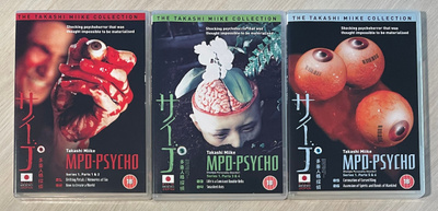 Takashi Miike: MPD-Psycho (2000) 6-osainen minisarja (3DVD)