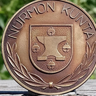 Nurmon Kunta Ronssivärinen merkki. Halkaisija - 49 mm. - pikkukuva 2