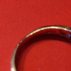 Sormus hopeaa punaisilla kivillä. 18mm. - pikkukuva 4