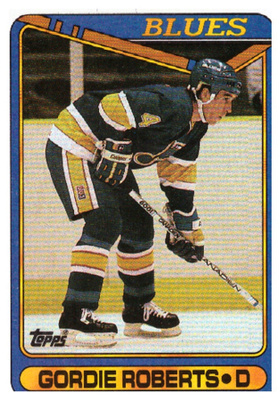 Legenda GORDIE ROBERTS Blues 1990 Topps #256