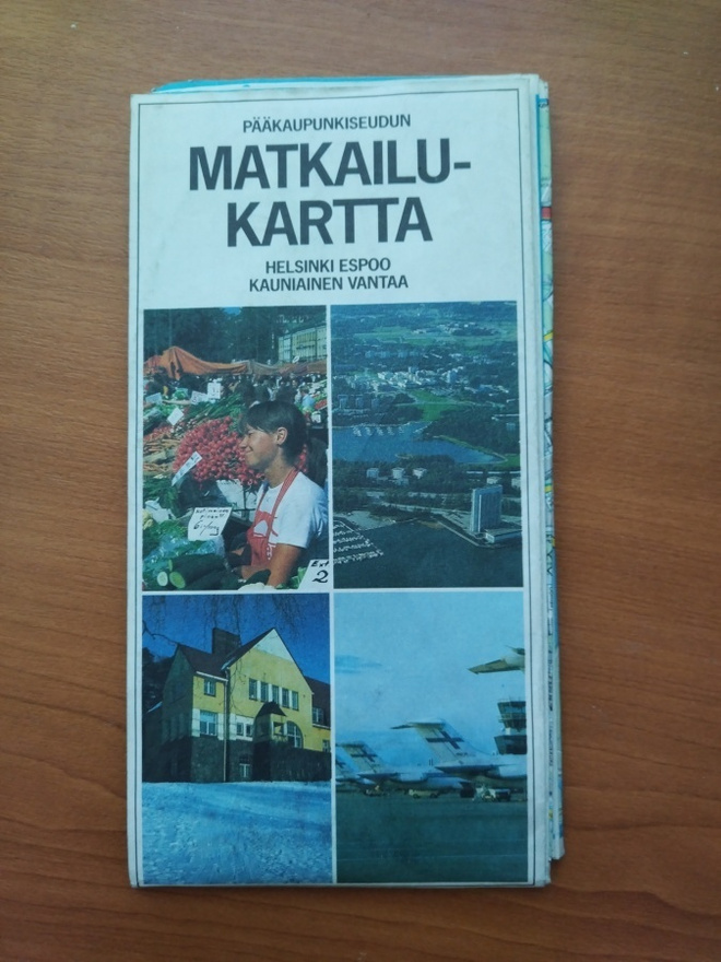 Pääkaupunkiseudun Matkailukartta 1987