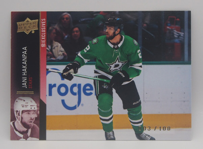 2021-22 Upper deck Exclusives Jani Hakanpää /100