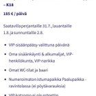Kuninkuusravit pe ja la VIP 2kpl molemmille päiville - pikkukuva 2