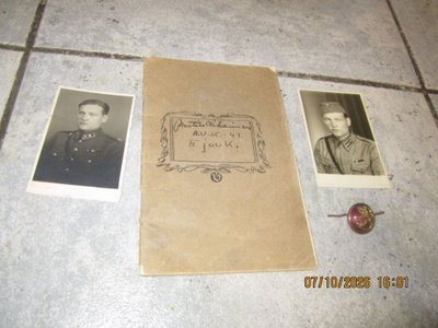 Jatkosodan militaria-setti 1943 + saksalainen kokardi