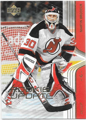 2003-04 UD Rookie Update #53 Martin Brodeur NJD MV