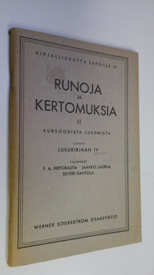 F. A. ym. Heporauta : Runoja ja kertomuksia 2, Kursoorist...