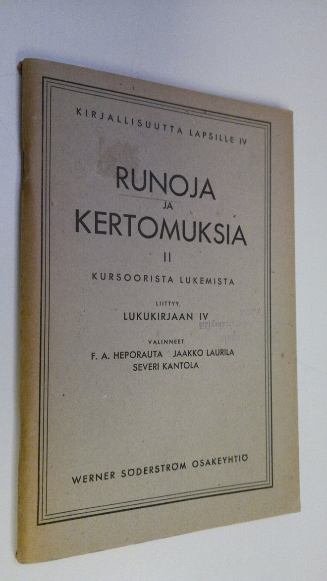 F. A. ym. Heporauta : Runoja ja kertomuksia 2, Kursoorist...