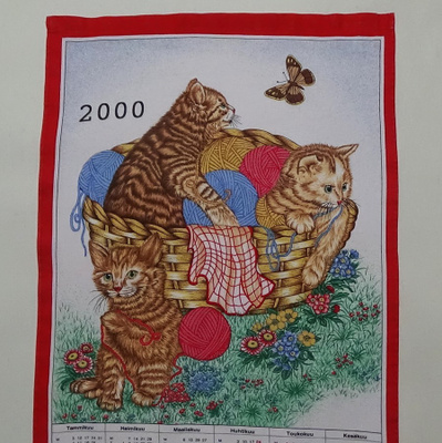 Kalenteripyyhe vuosi 2000
