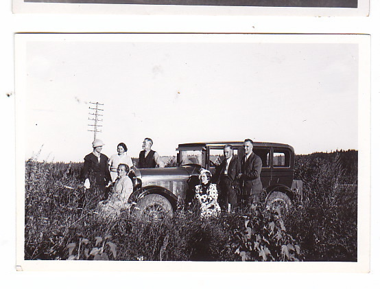 VANHA Valokuva UPEA Auto 1930-l 6 x 9 cm