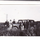 VANHA Valokuva UPEA Auto 1930-l 6 x 9 cm - pikkukuva 1