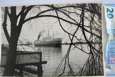 VANHA Valokuva Laiva Wipunen Esso Öljyyhtiö Tankkilaiva1950-