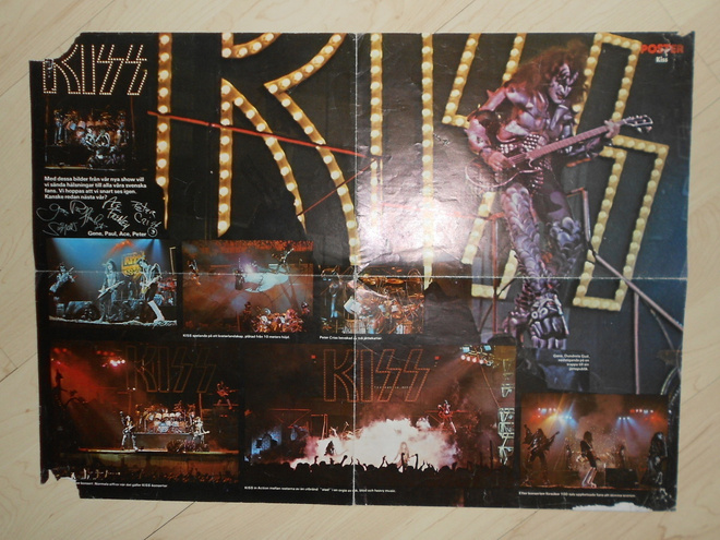 Kiss - Juliste Ruotsista n.1976