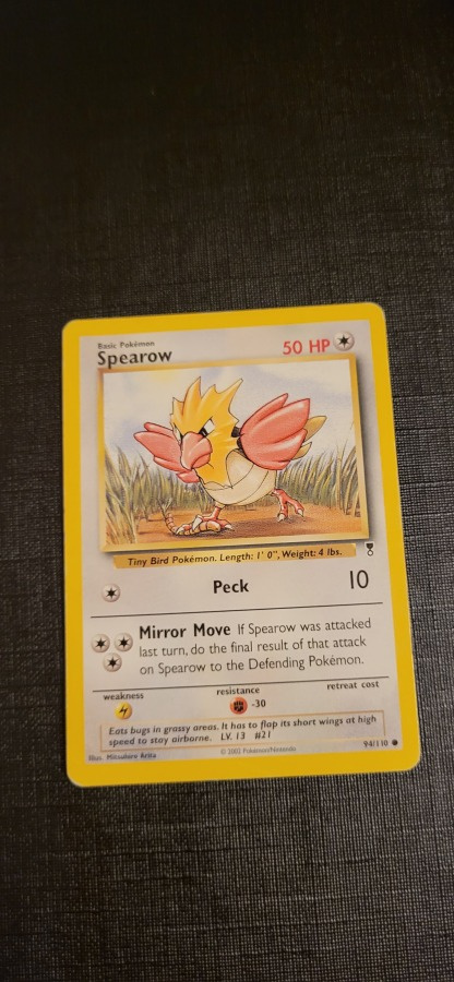 Spearow #94 Legendary Collection common Pokemon CCG card