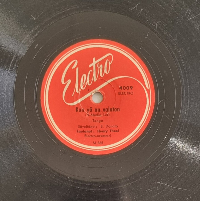 Savikiekko 1949 - Henry Theel - Electro 4009