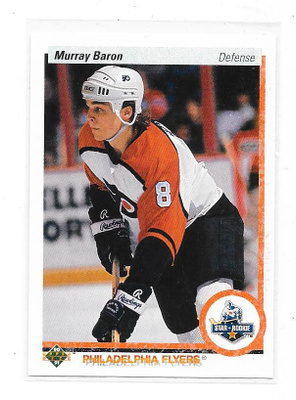 1990-91 Upper Deck #275 Murray Baron Philadelphia Flyers RC