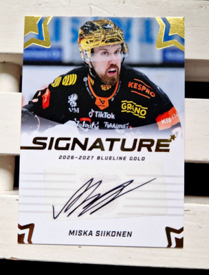 Miska Siikonen Blueline 26/27 Nimmari 25/40 Gold