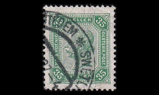Itävalta 128A o Franz Joseph 35 H (13:12½) (1905)