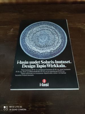 I-lasi esite vuodelta 1975