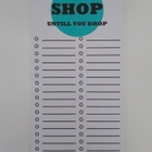 Shop untill you drop muistilappulehtiö - pikkukuva 1
