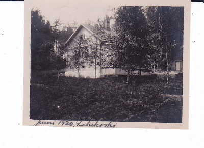 VANHA Valokuva Lohikoski Jyväskylä? 1920 11 x 8,5 cm