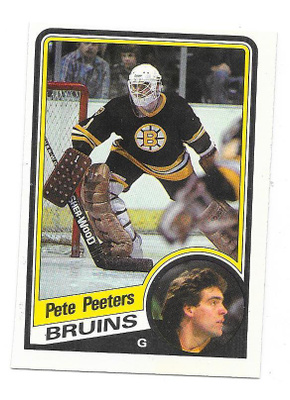 1984-85 OPC #15 Pete Peeters Boston Bruins MV