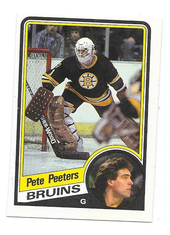 1984-85 OPC #15 Pete Peeters Boston Bruins MV