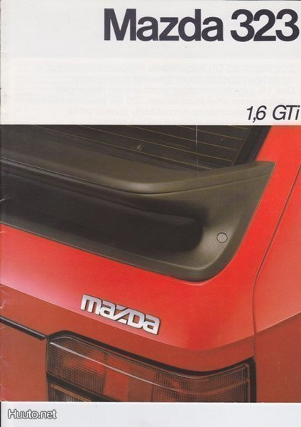 Mazda 323 GTi -esite, 1986