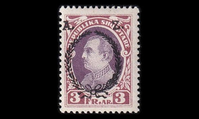 Albania 160 * Presidentti 3 Fr (1927)