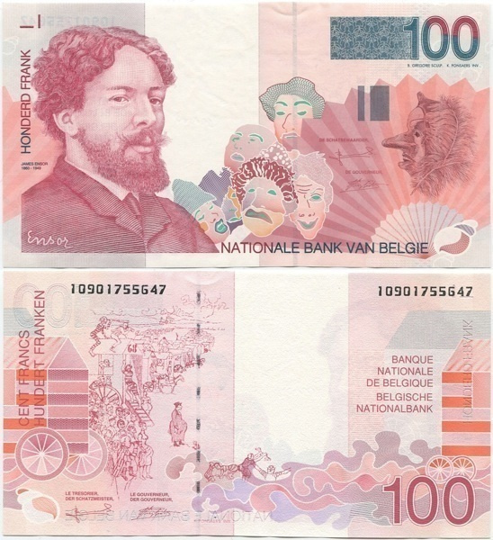 Belgia 100 Francs 1995 (P-147a) UNC