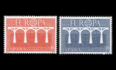 Espanja 2633-4 ** Europa (1984)