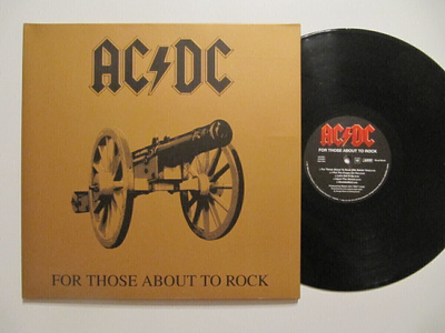 AC/DC For Those About To Rock (We Salute You) LP GF