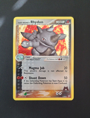 Team Magma's Rhydon holo 11/95 - Ex Team Magma vs Team Aqua