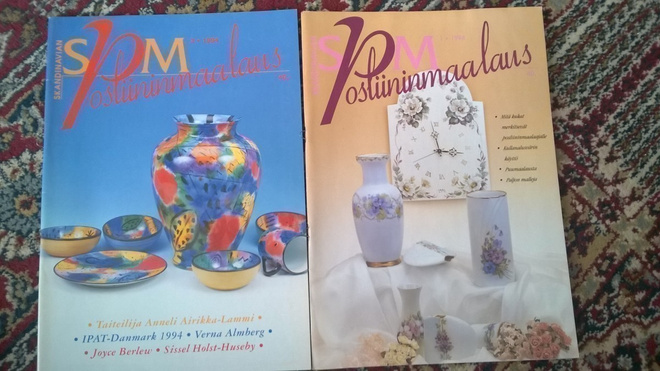 2 x skandinavian posliinimaalaus
