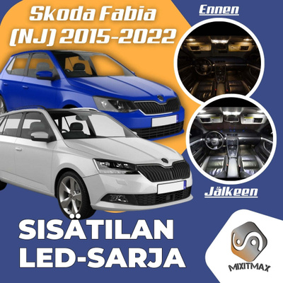 Skoda Fabia (NJ) Sisätilan LED-sarja 9-osainen