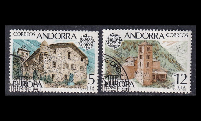 Andorra Sp 115-6 o Europa rakennuksia (1978)