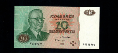 10mk 1980 M ALE-Leh Pakkasileä