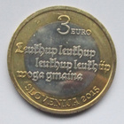 Slovenia 3 € - 500 years first printed text in... (UNC) - pikkukuva 1